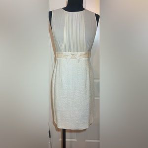Luisa Española boucle cream dress
